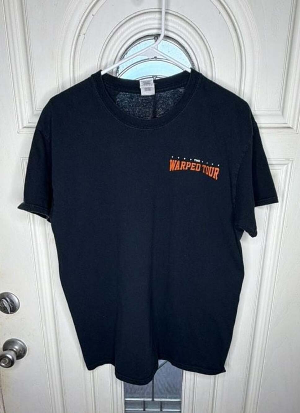 Gildan The Warped Tour 1995 Tour Dates T-Shirt Size L Black Cotton